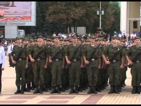 По Соборной площади состоялось шествие войск Белгородского гарнизона