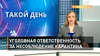 Принят закон об уголовной ответственности за несоблюдение карантина