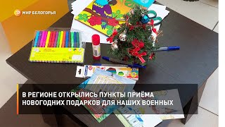 В регионе открылись пункты приёма новогодних подарков для наших военных