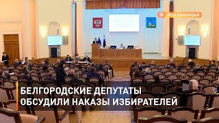 Белгородские депутаты обсудили наказы избирателей