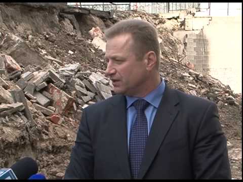 Реконструкция обвала в Белгороде