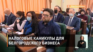 Налоговые каникулы для белгородского бизнеса