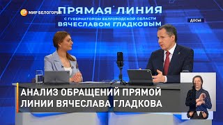 Анализ обращений прямой линии Вячеслава Гладкова