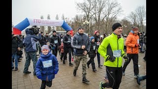 Забег в Белгороде в поддержку олимпийцев