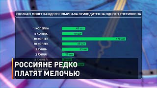 Россияне редко платят мелочью