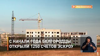 С начала года белгородцы открыли 1250 счетов эскроу