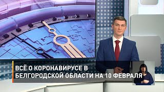 Всё о коронавирусе в Белгородской области на 10 февраля