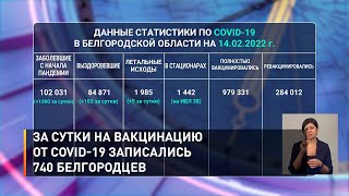 За сутки на вакцинацию от COVID-19 записались 740 белгородцев