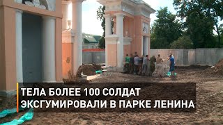 Тела более 100 солдат эксгумировали в парке Ленина
