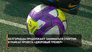 Белгородцы продолжают заниматься спортом в рамках проекта «Дворовый тренер»