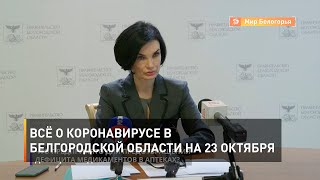Всё о коронавирусе в Белгородской области на 23 октября