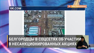 Белгородцы в соцсетях об участии в несанкционированных акциях 