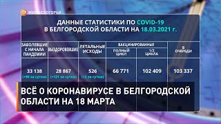 Всё о коронавирусе в Белгородской области на 18 марта