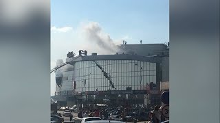 Пожар в старооскольском ТЦ «Боше»