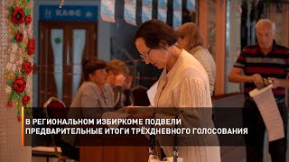 В региональном избиркоме подвели предварительные итоги трёхдневного голосования