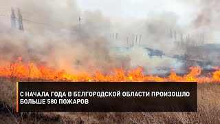 С начала года в Белгородской области произошло больше 580 пожаров