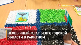 Необычный флаг Белгородской области в Ракитном