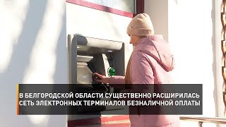 В Белгородской области существенно расширилась сеть электронных терминалов безналичной оплаты
