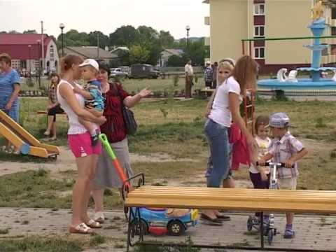 В волоконовском парке им. Гагарина появилась детская площадка