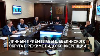 Личный приём главы Шебекинского округа в режиме видеоконференции 