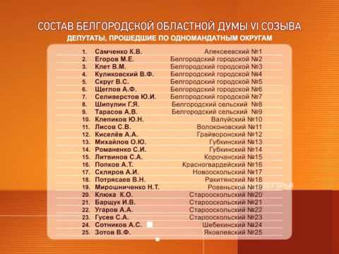 Выборы в облдуму: окончательные итоги