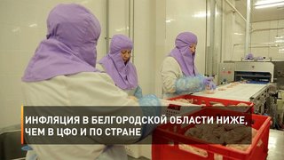 Инфляция в Белгородской области ниже, чем в ЦФО и по стране