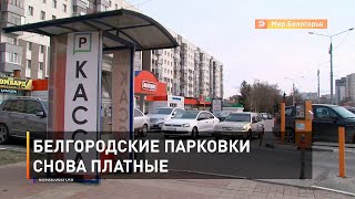 Белгородские парковки снова платные