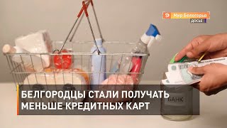 Белгородцы стали получать меньше кредитных карт