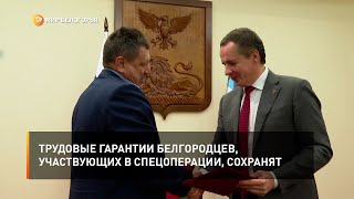 Трудовые гарантии белгородцев, участвующих в спецоперации, сохранят