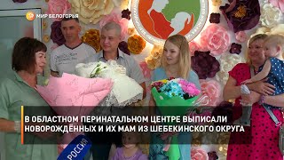 В областном перинатальном центре сегодня выписали новорождённых и их мам из Шебекинского округа
